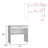 80 C Writting Desk, Compact Workstation with Drawer and Lower Shelf-1104276094