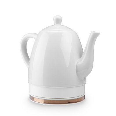 Pinky Up Noelle 1.5 qt. Ceramic Electric Tea Kettle