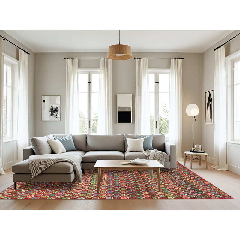 Tapis contemporain brun / beige / gris, Rectangle 8 pi x 10 pi
