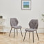 Miko 50cm H Velvet Upholstered Metal Side Chair-254413085