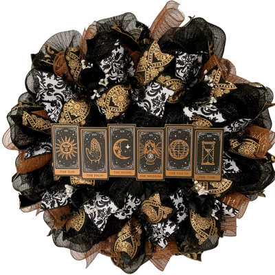 Halloween Tarot Card Handmade Wreath