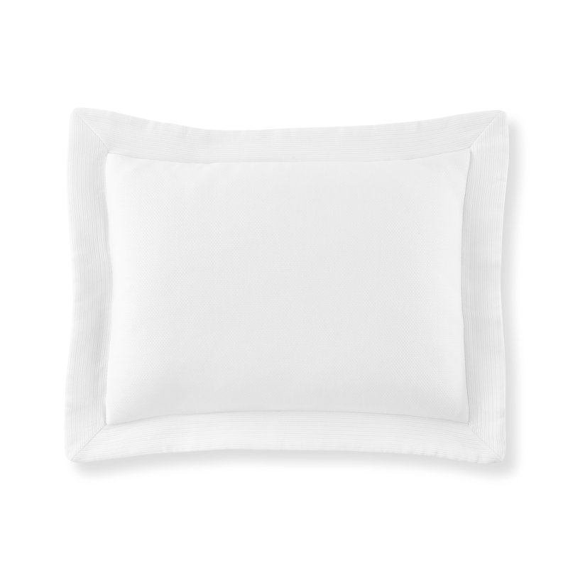 Angelina 100% Cotton Envelope Sham, Euro, White