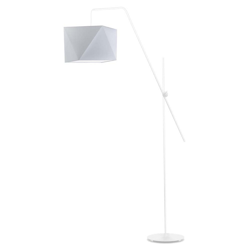 Ayash 176cm Task Floor Lamp, White, Light Grey