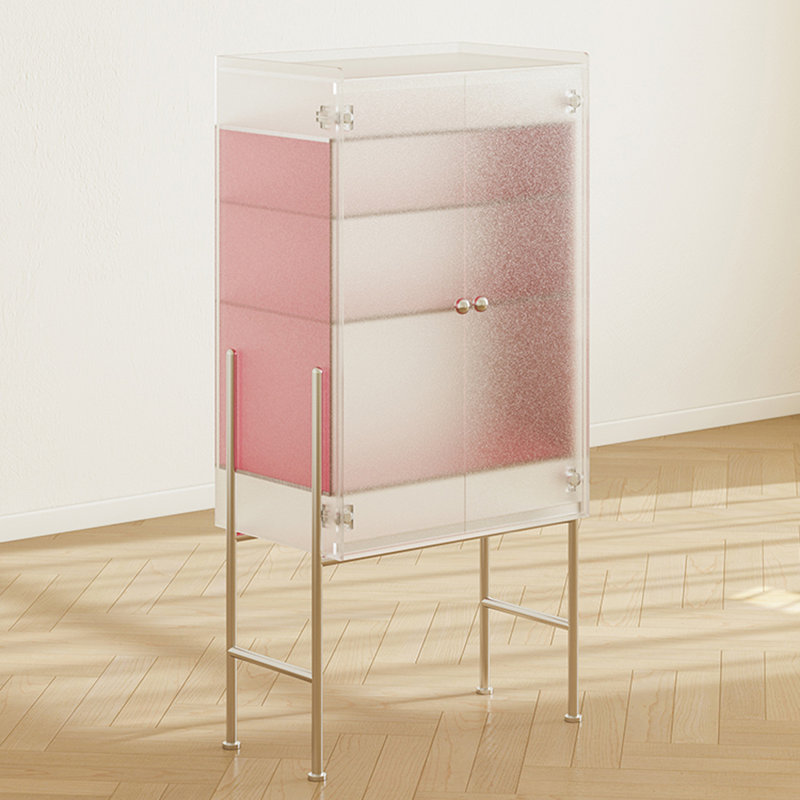 Pink Acrylic Display Cases, Pink