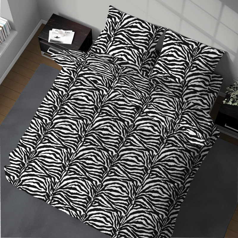 Zebra Cotton Duvet Cover Set Set