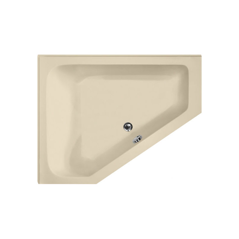 Courtney 60'' L Soaking Bathtub, Bone, Polished Chrome