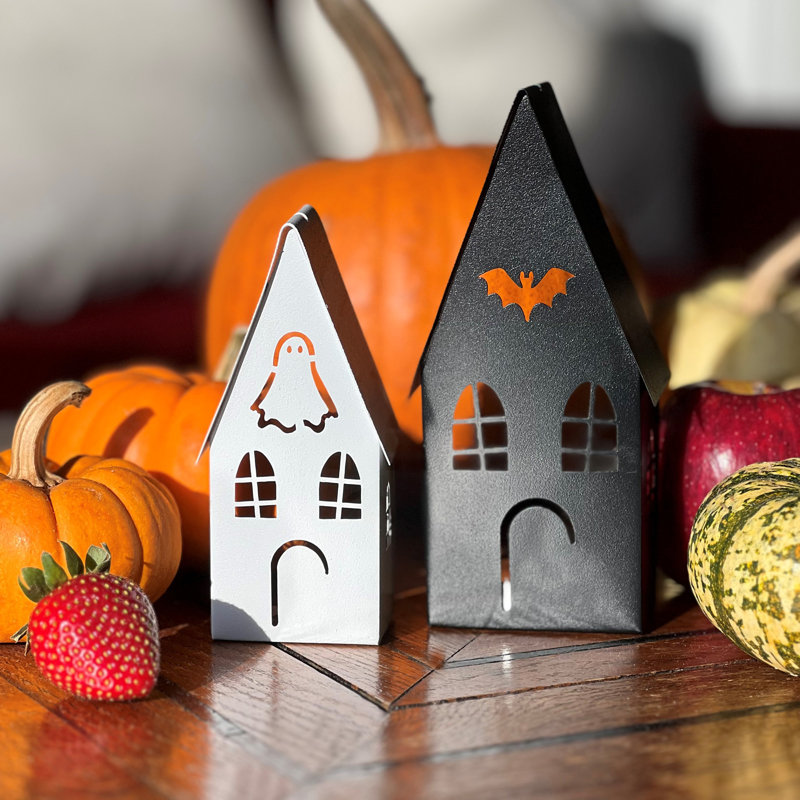 Mini lanternes d'Halloween fantôme et chauve-souris
