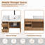 Ensemble de meuble-lavabo simple 48 po avec lavabo et tablette inférieure ouverte