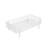 Twin Size Metal Daybed , Sturdy Steel Slat Support Daybed Sofa, No Box Spring Needed, White-1776907943-1776907937