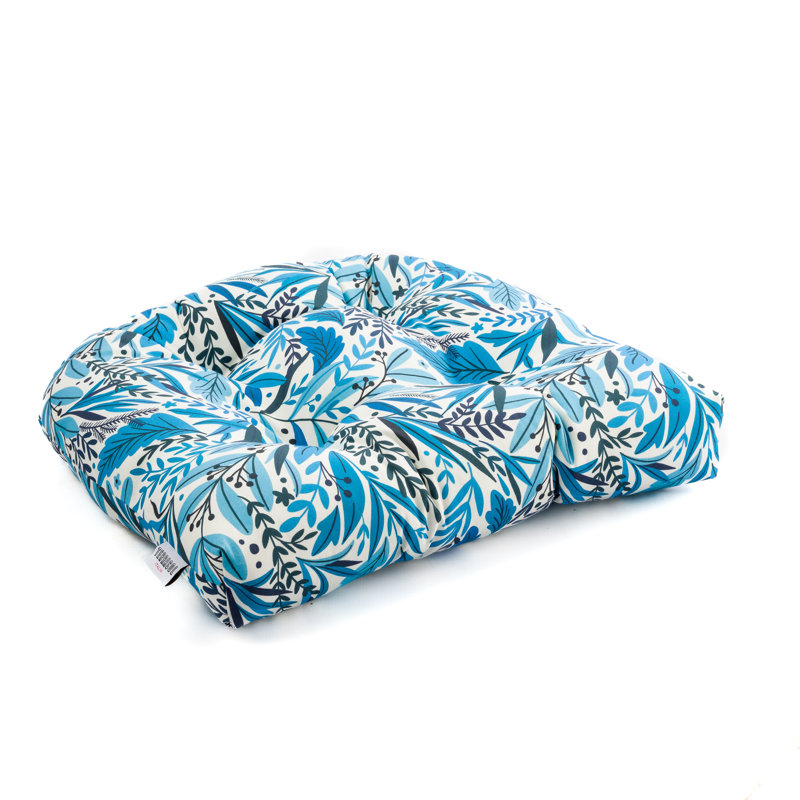  Coussin de chaise d'extérieur en acrylique Italia, Aloha azur