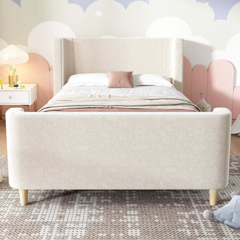 Bed, Beige