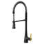 Sinema Pre-Rinse High Arc Spring Pull Down Single Handle Kitchen Faucet-615320294