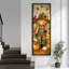 «Cute Autumn Harvest Scarecrow Pumpkin Extra Large», reproduction d'art sur toile encadrée-133895717-133895718
