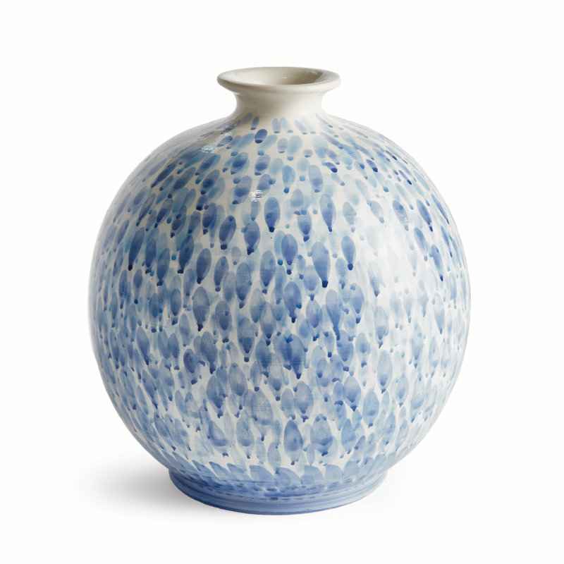 Cascata Handmade Ceramic Table Vase, 15" H x 13.75" W x 13.75" D
