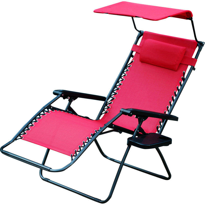 Johns Folding Zero Gravity Chair, Red