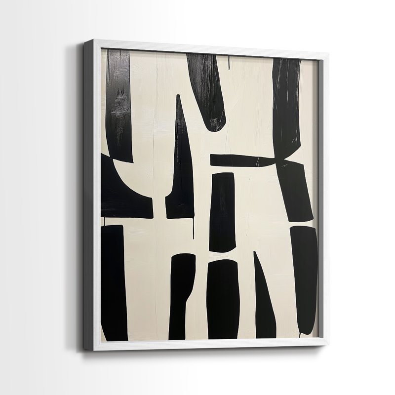 "ABSTRACT Series DCXCII" par J Paul, Blanc / Blanc, H 11 po x l 9 po