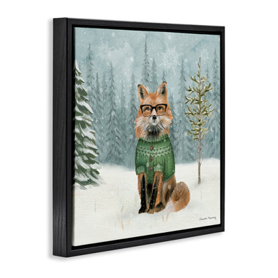 «Winter Woodland Fox Floater», art mural par Danielle Murray