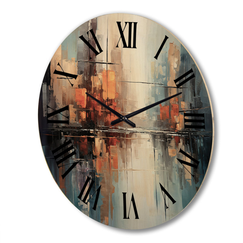 Horloge murale en bois massif Netea, Très grand