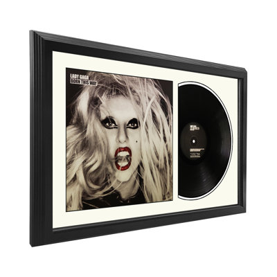 Lady Gaga "Born This Way" Framed Vinyl Record Wall Art, LP Album Cover Display, Music Memorabilia Decor, Unique Gift for Vinyl Lovers