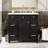 36" Bathroom Vanity With Ceramic Sink, Soft-close Doors, Adjustable Shelf-111605552-111605554