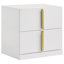 Ensemble de chambre à coucher avec lit très grand 5 pièces Ines bleu marine et blanc Ines-1674291128-1820405074-1820405077