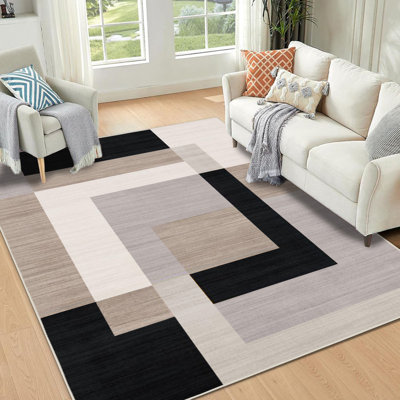 Oriental Machine Tufted Shag Area Rug