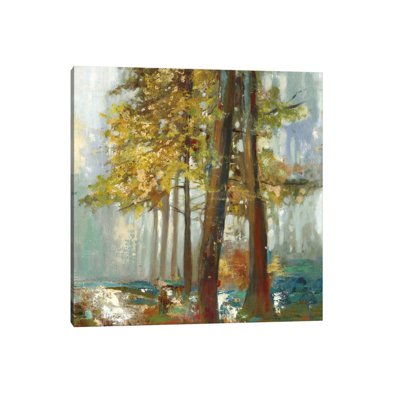 Upon the Leaves I, Square 1 Piece Wrapped Canvas Painting, 66.04cm H x 66.04cm W x 1.905cm D