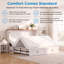 Lit escamotable convertible Queen Size avec tiroirs de rangement et station de recharge USB-2003582804