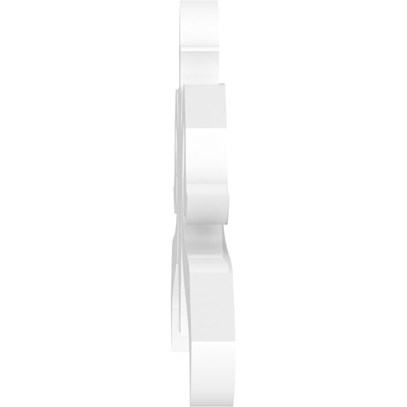 Pignon en PVC de qualité architecturale Florence, H 10,5 po x l 36 po x P 1 po, 7 / 12