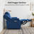 Power Reclining Sofa with Drop Down Table, Touch light, 3-Seat Recliner Couch with Adjustable Headrest-164335954