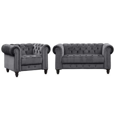 Ensemble de salon 2 pièces Marvale Chesterfield