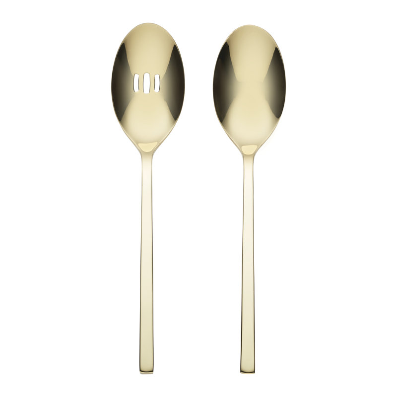 Oneida Allay Champagne Serving Spoons, Set of 2