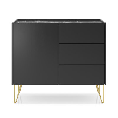 Cowlic 97cm W 3 - Drawer Chest of Drawers