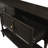 Mid-Century Console Table with 2 Drawers for Entry and Living Room,Black-695418287