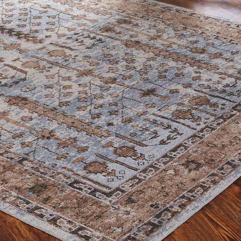 Markiyah Hand Knotted Wool Oriental Area Rug, Rectangle 3' x 5'