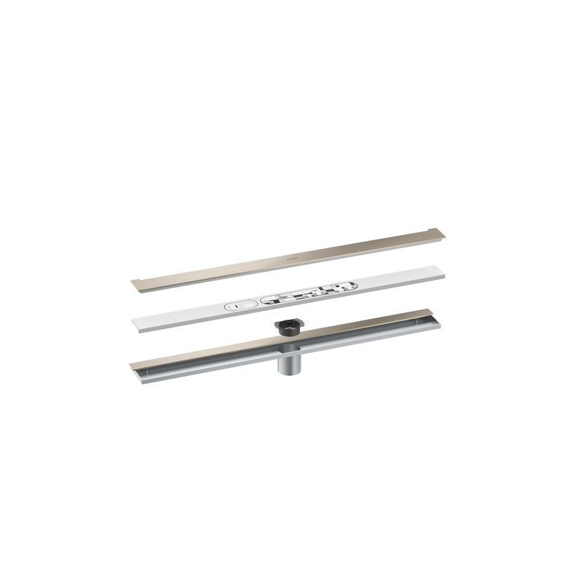 AXOR Drains Wall Installation 27 9/16", Brushed Nickel