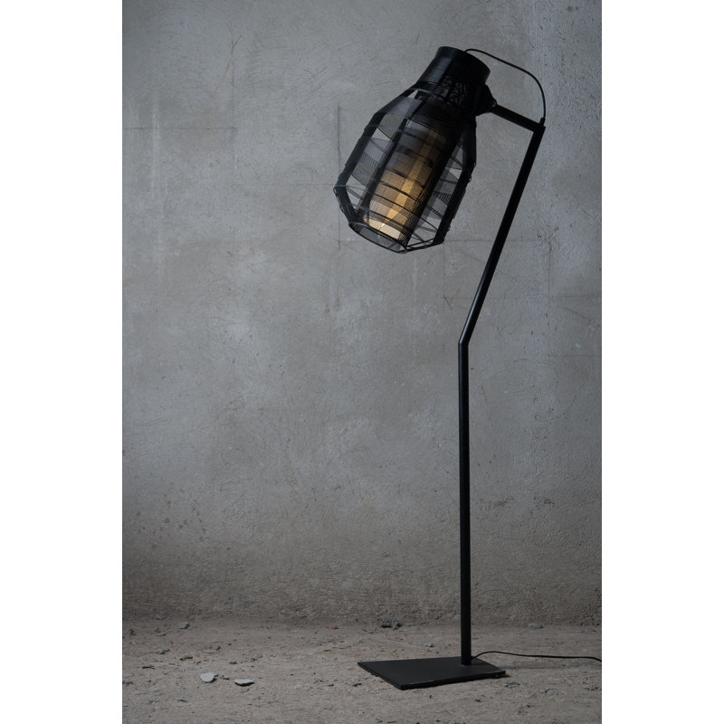 Schema 70.9'' Black Task Floor Lamp, Black