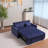 3-In-1 Multi-Functional Corduroy Sleeper Couch Pull-Out Bed