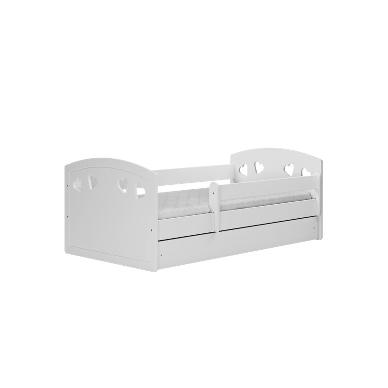 Makenna Standard Panel with Storage Included, White, 80 x 160 cm