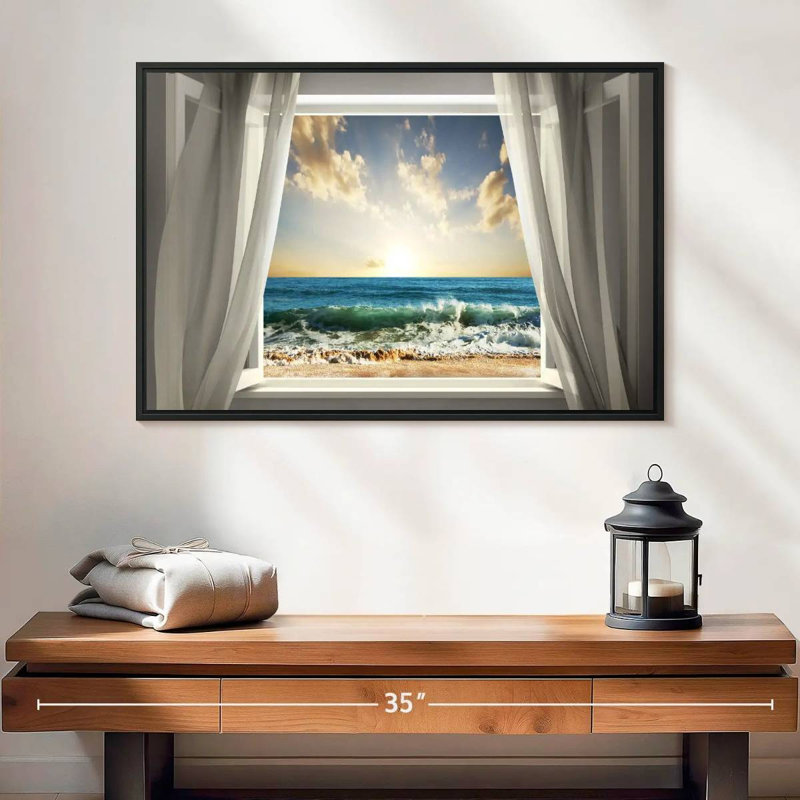 Vitrail Gillard Vitamin Sea, H 17 po x l 25 po