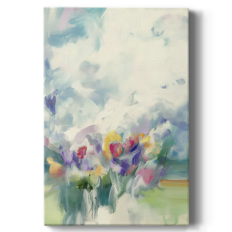 Floral avec toile tendue LXIV Gallery - prête à être accrochée, H 27 po x l 18 po