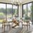 Maxwell Modern Round Dining Table, Sintered Stone Tabletop with Lazy Susan, Carbon Steel Base Pre-Assembly-599577217-581532016
