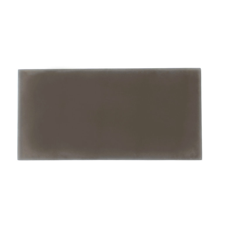 3"X 6" Matte Finished Glass Subway Tile, Ash Gray