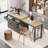 74.5" Grey Kitchen Island with Expandable Table | 7 Wheels, Spice Rack & 4-Door Storage-1554674731