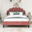 Mireia Upholstered Wooden Platform Bed with Headboard-2107350479-2107350478