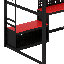 Lit mezzanine en bois avec bureau-260935926