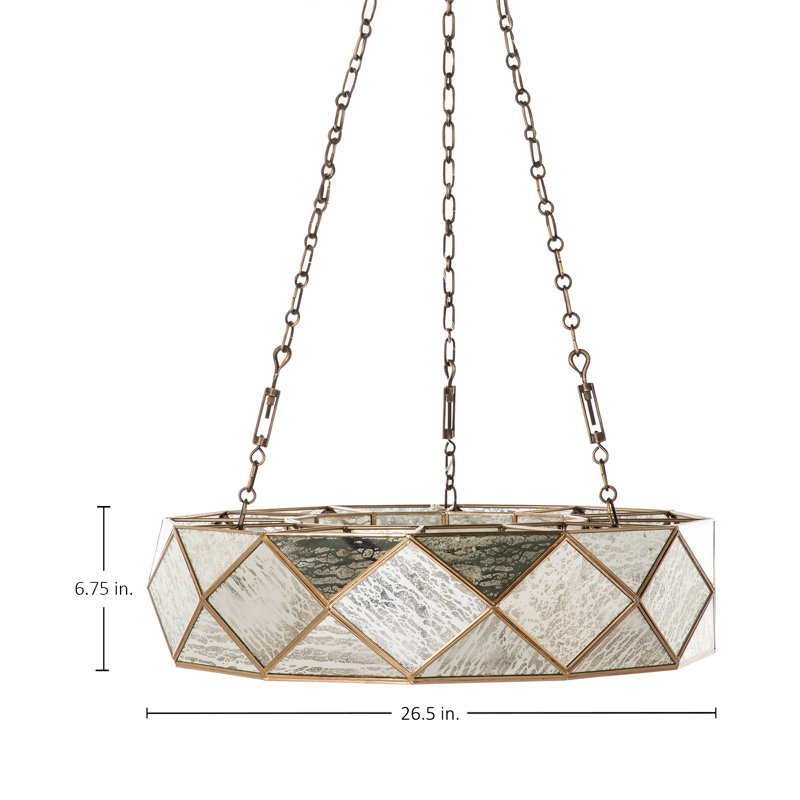 Maybelle 6 - Light Geometric Chandelier