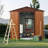 6ft x 6ft Outdoor Metal Storage Shed with Metal Foundation-135372151