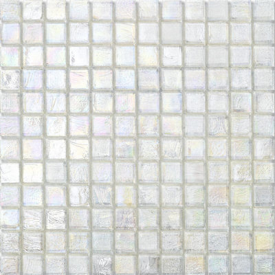 Flax 7/8" x 7/8" Cubes Glass Mosaic