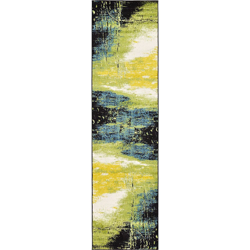 Greydon Abstract Indoor Rug, Runner 2'7" x 10'